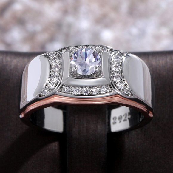 🌸Trendy Design Shiny Zircon Gem Chunky Fashion Ring for Women, MARR9233 - Picture 2 of 7